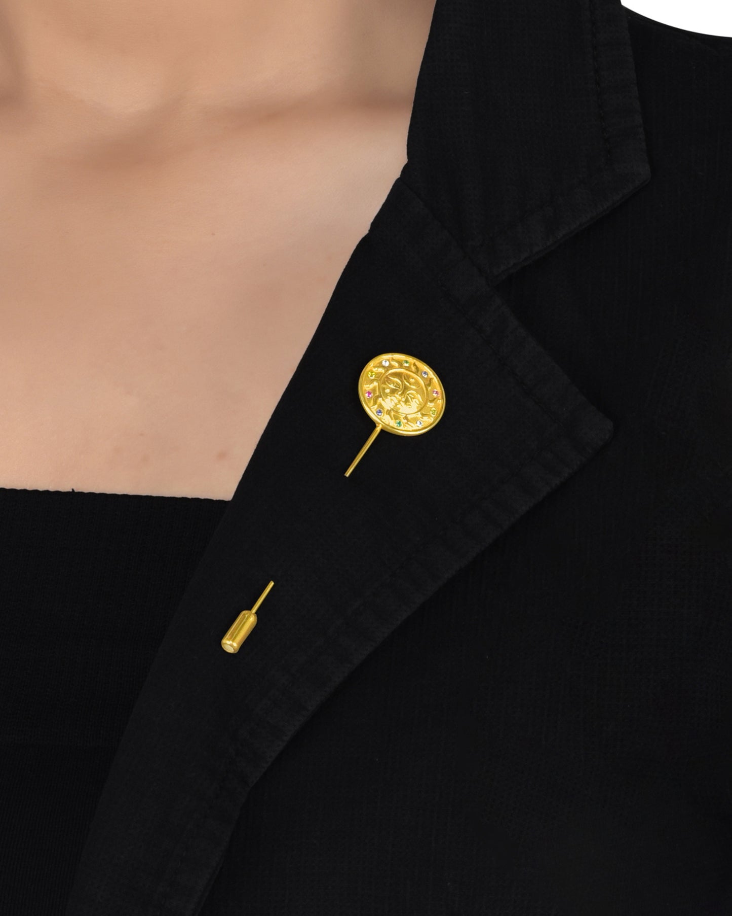 Pachranga Sun Emblem Lapel Pin