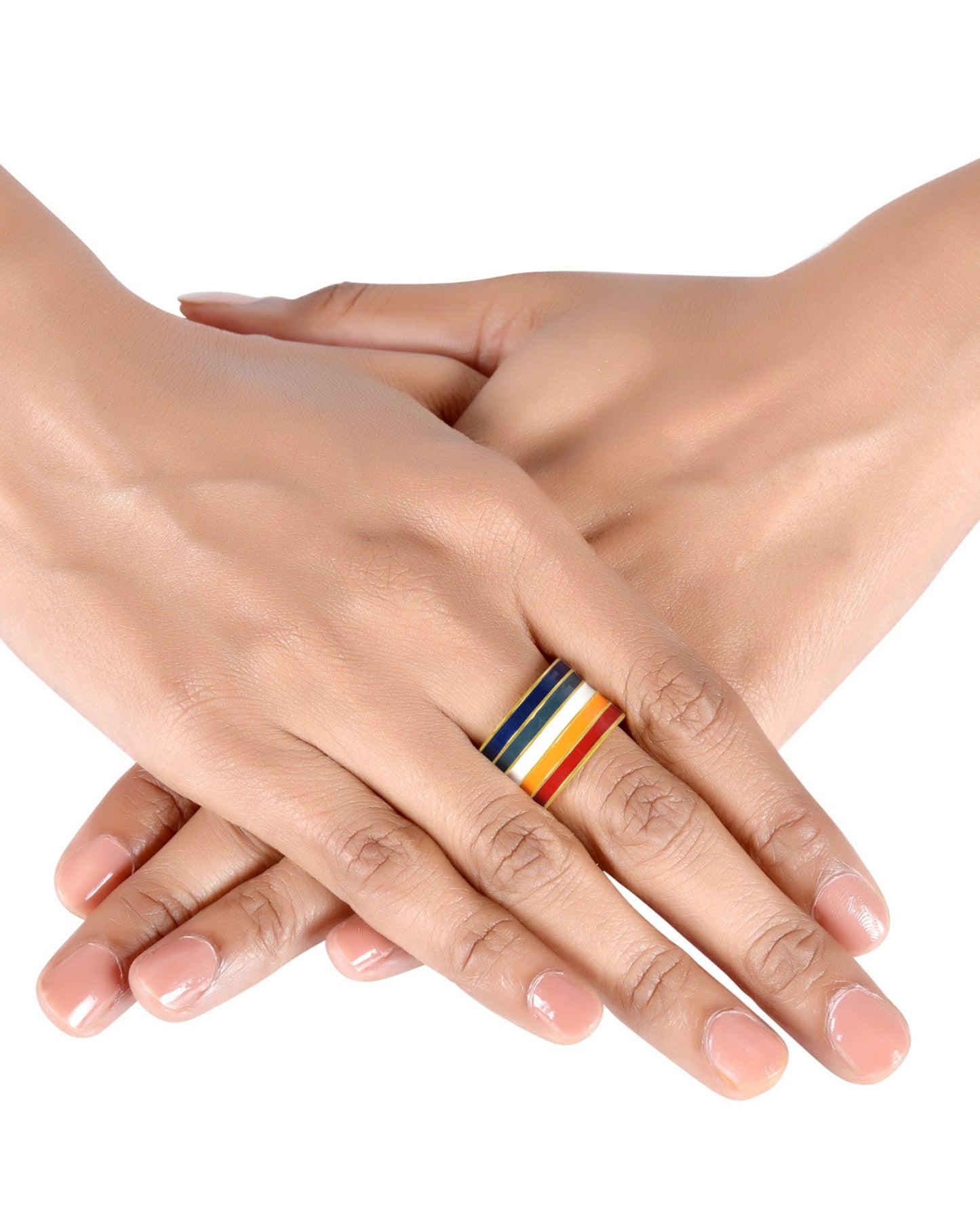 Pachranga 5 row band Ring