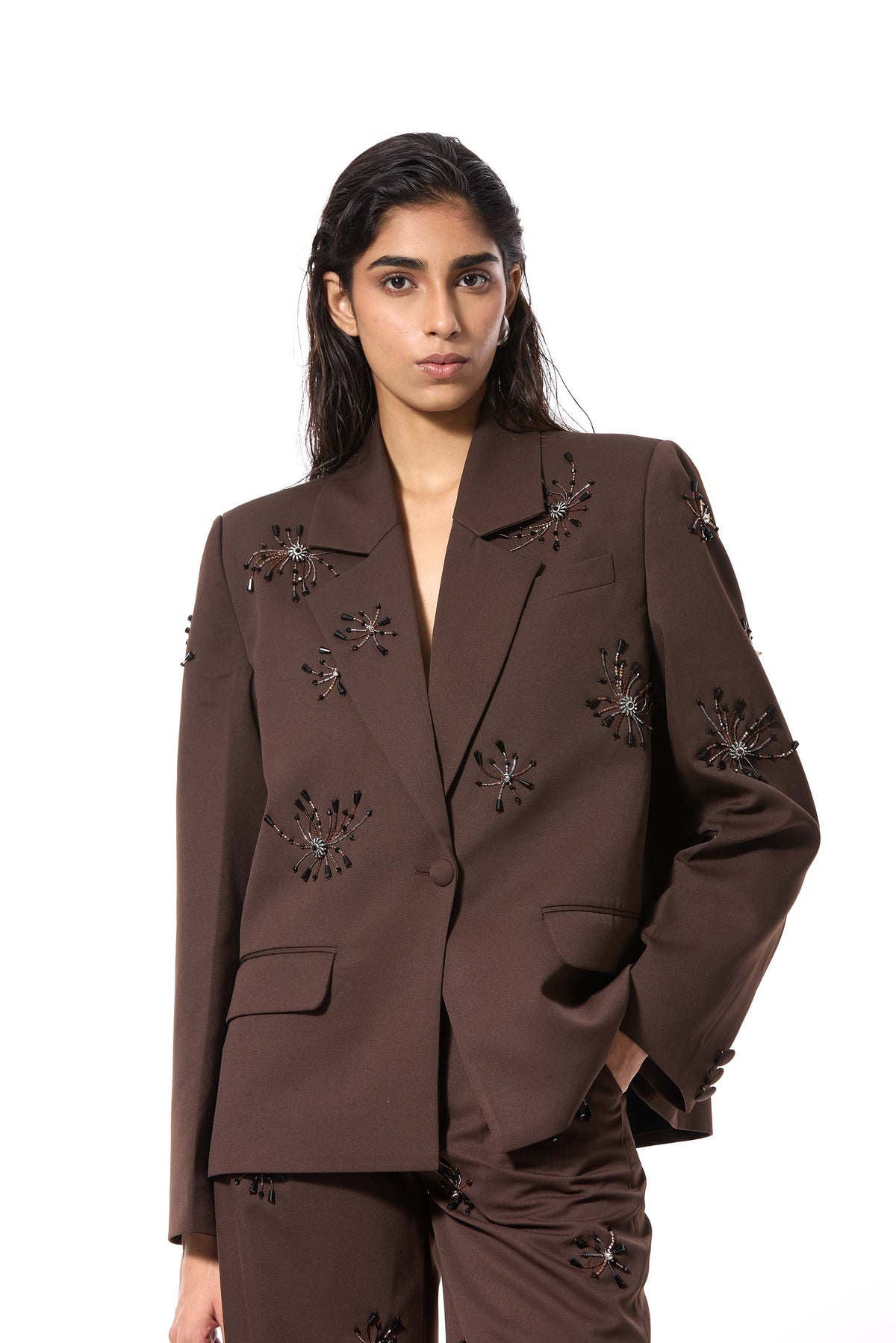 'SOLSHADOW' EMBELLISHED BLAZER