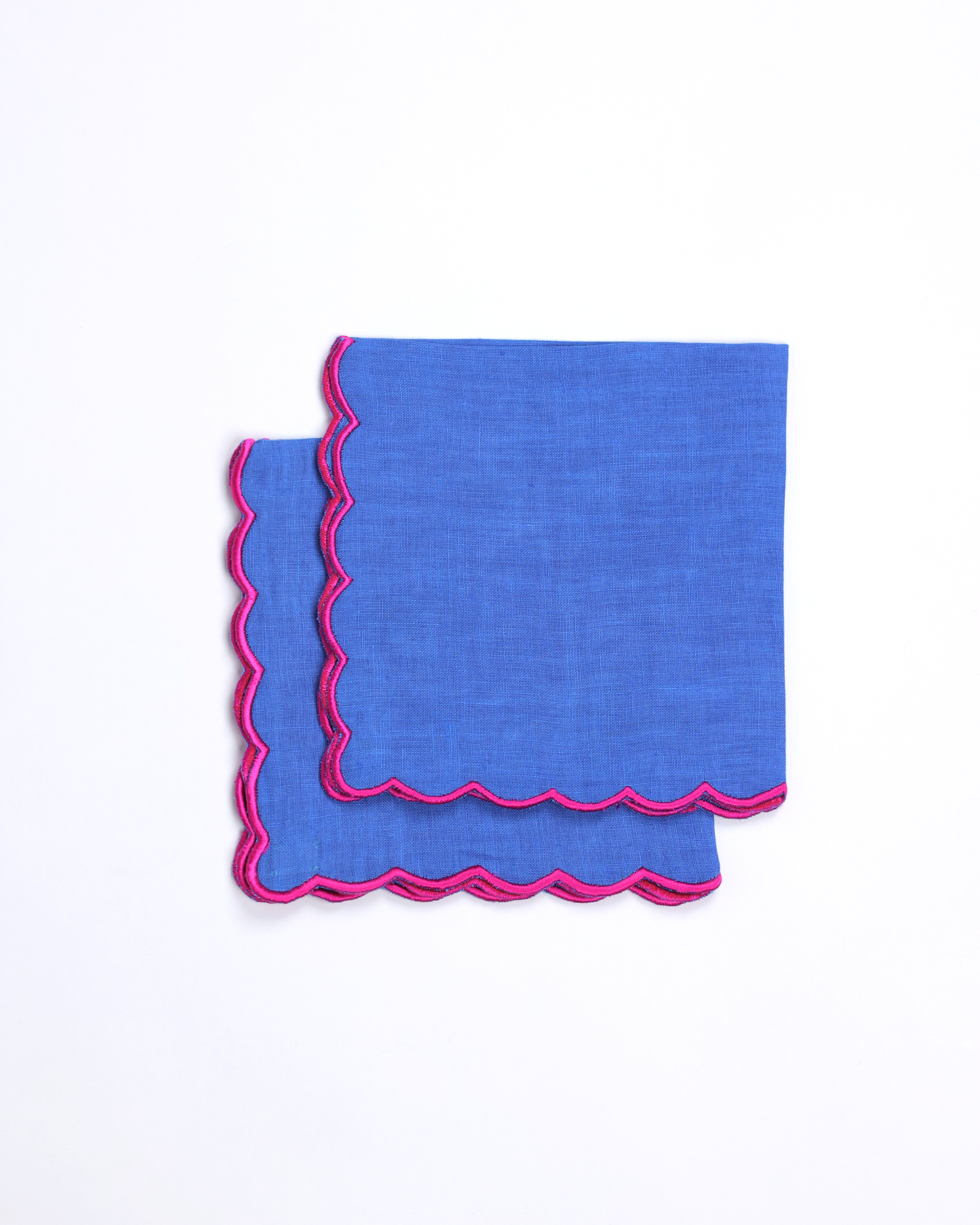 Scallop Napkins (Navy Blue)