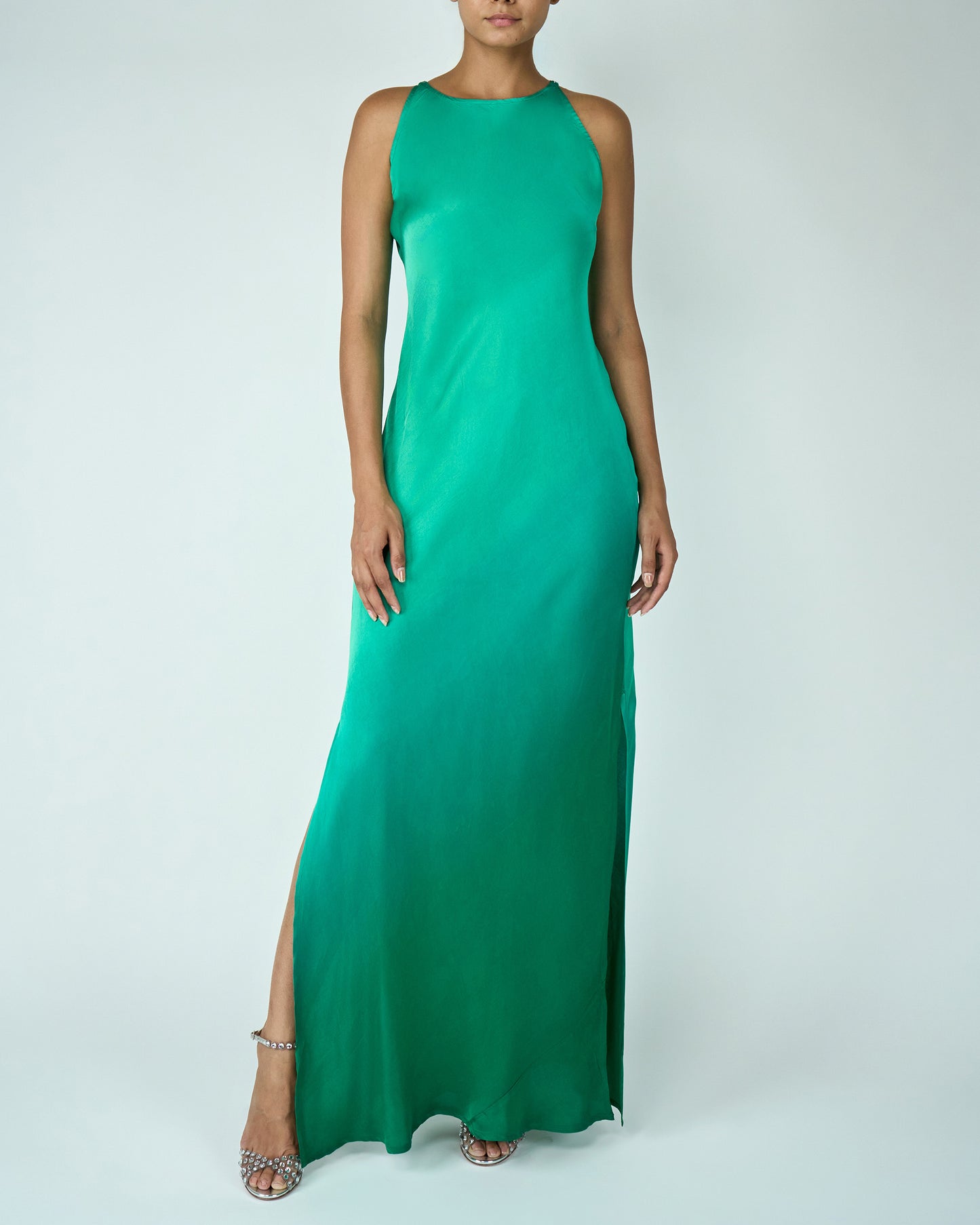 Cape Dress (Shades of Green)