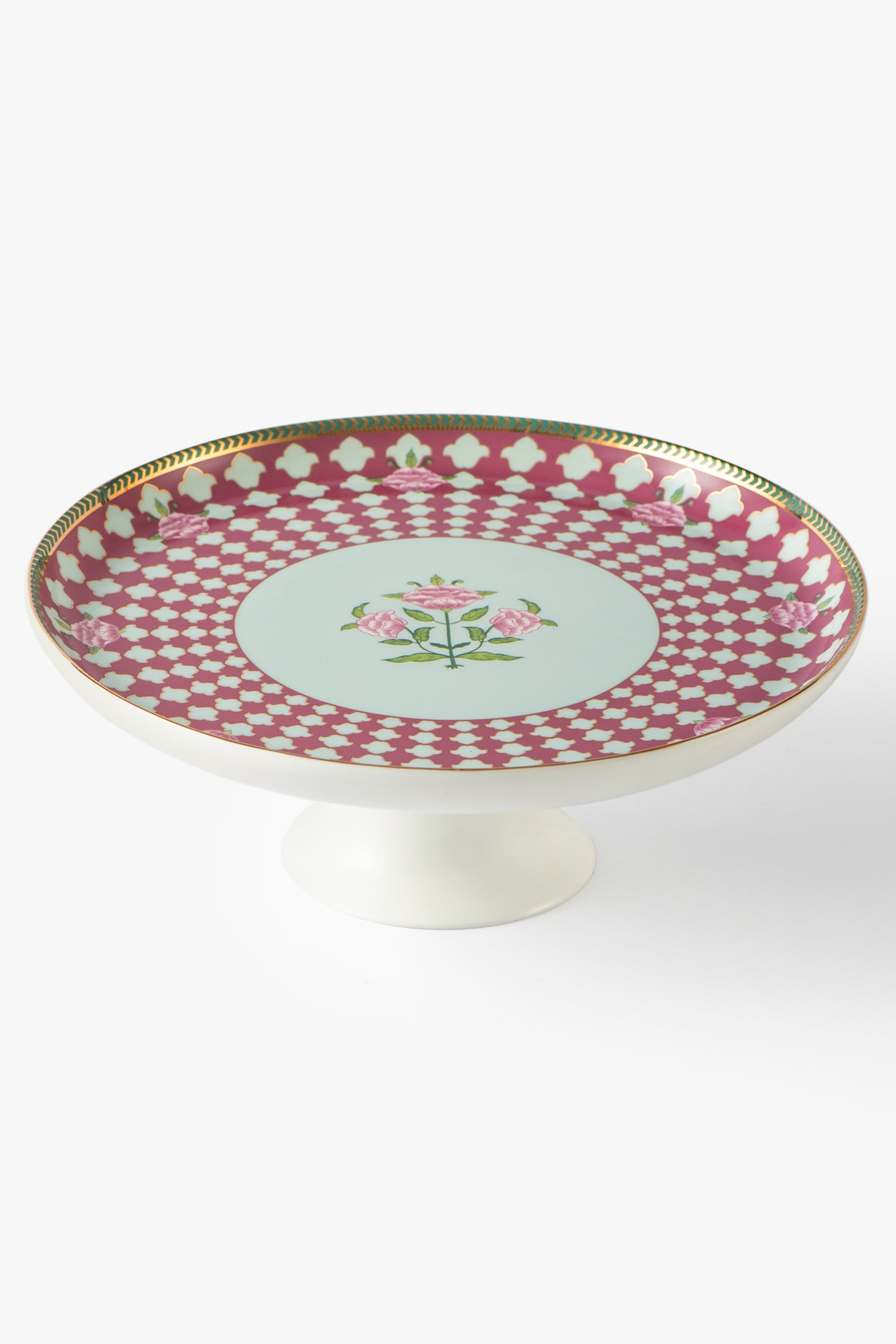 Jaipur Rose Pedestal Dish
