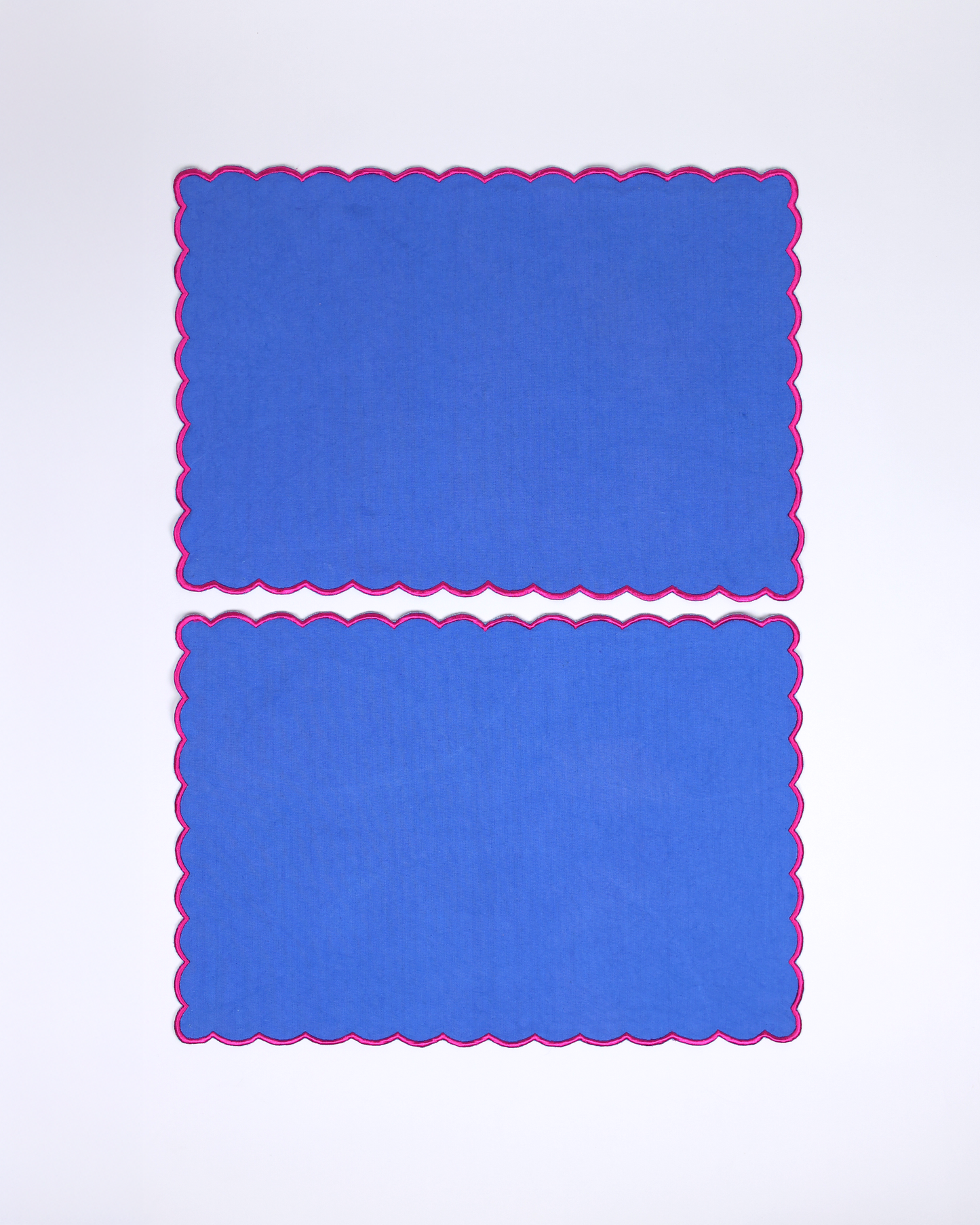 Scallop Tablemats (Navy Blue)