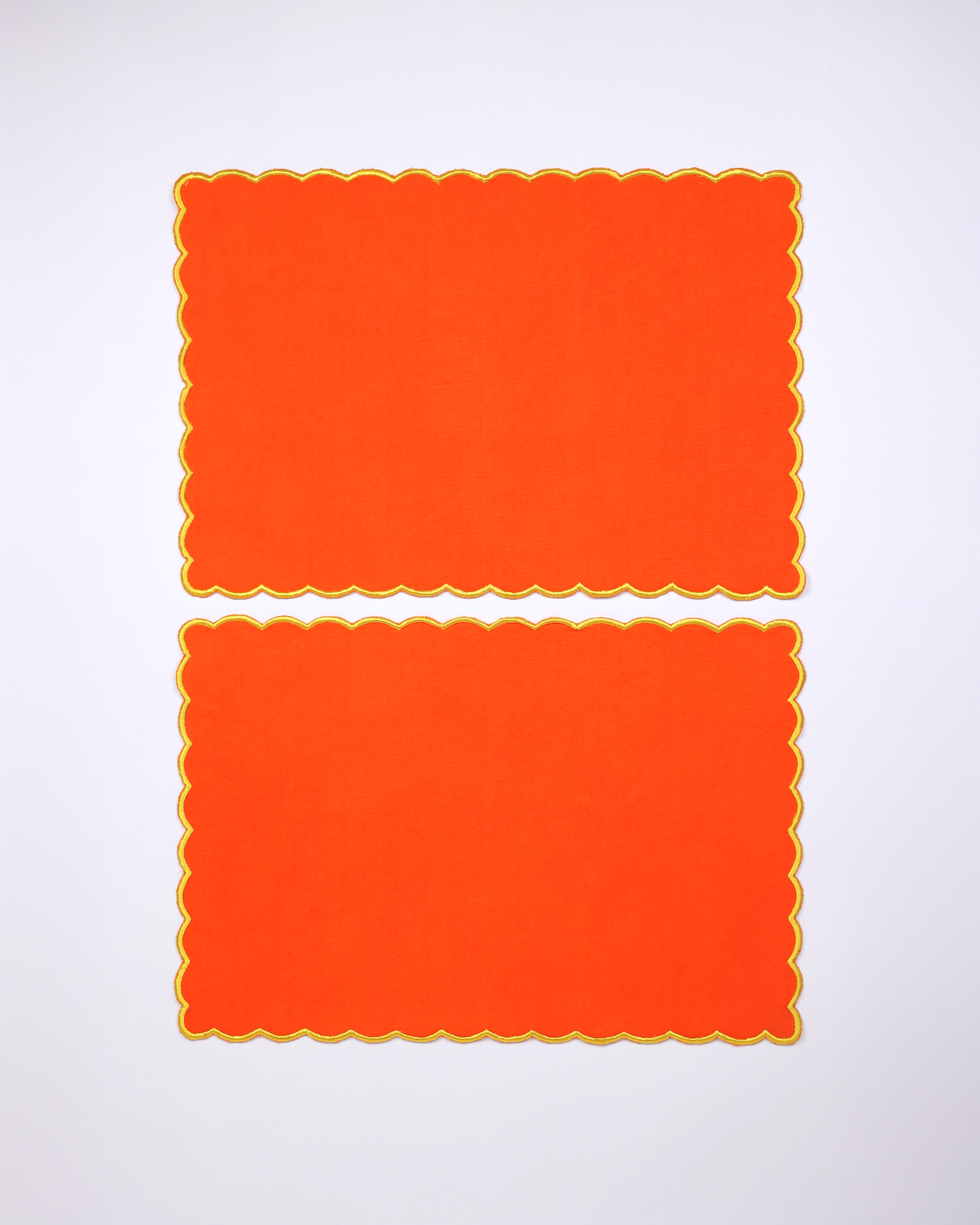 Scallop Tablemats (Orange)