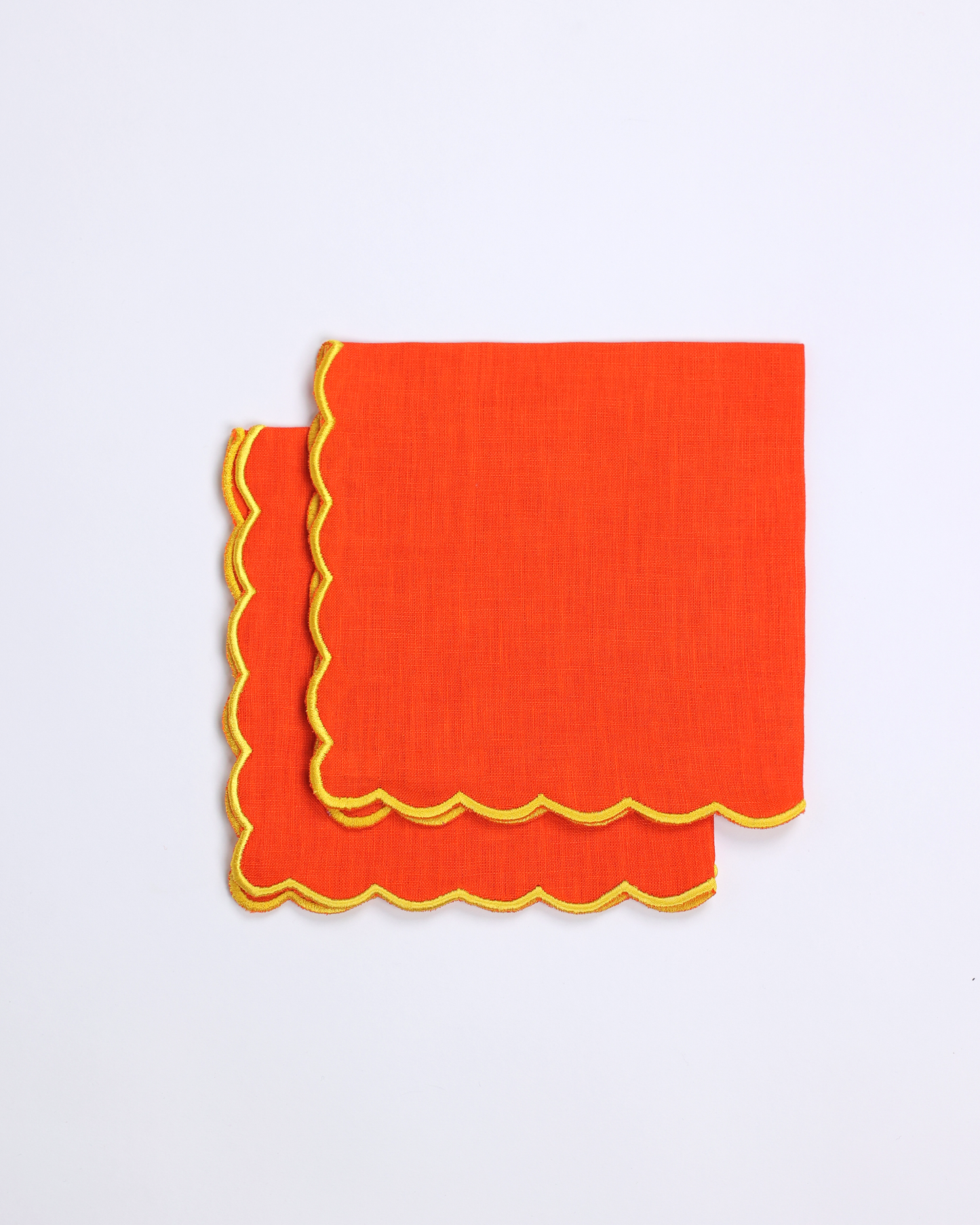 Scallop Napkins (Orange)
