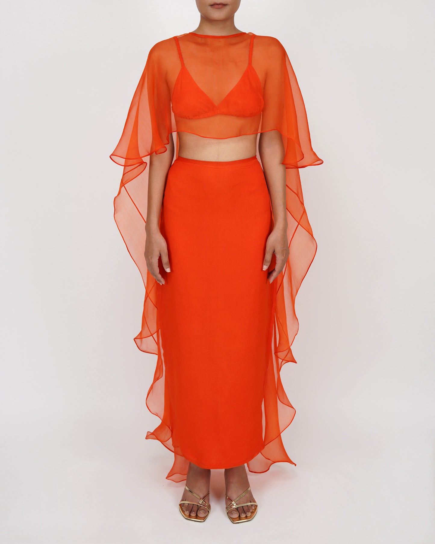 Organza Skirt (Orange)