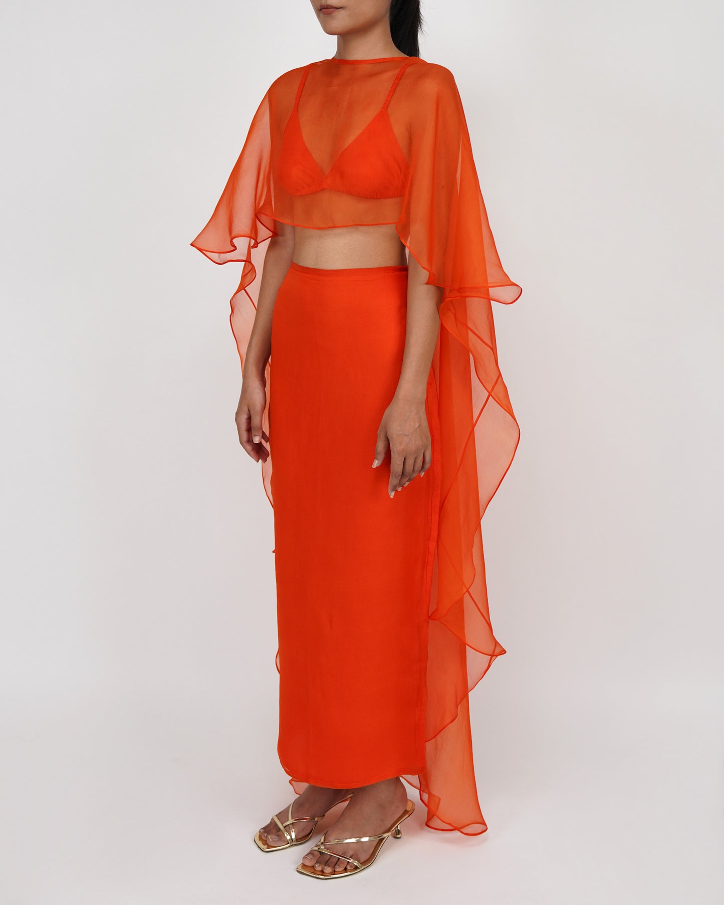 Organza Skirt (Orange)