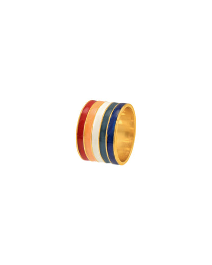 Pachranga 5 row band Ring