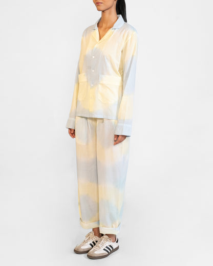 Ice Blue & Butter Yellow Pyjama Set