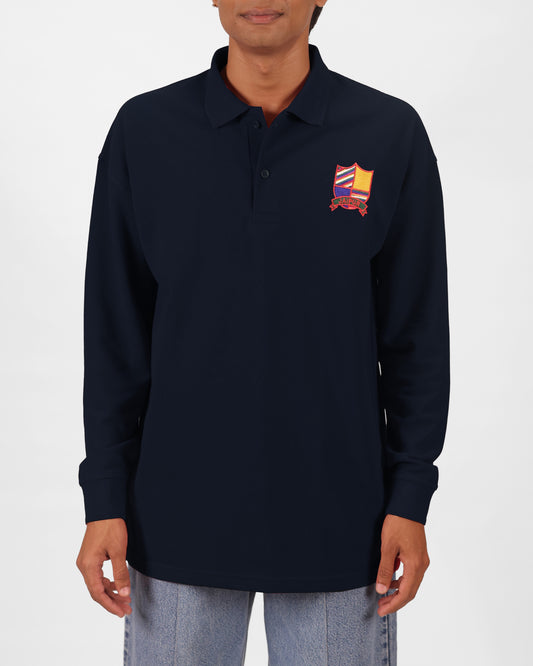 Crest Polo T-shirt- Blue