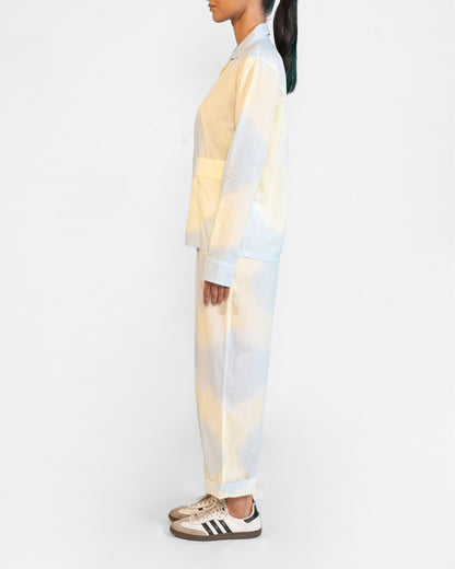 Ice Blue & Butter Yellow Pyjama Set