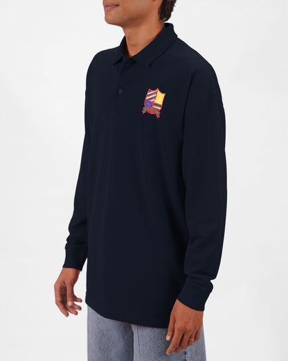 Crest Polo T-shirt- Blue