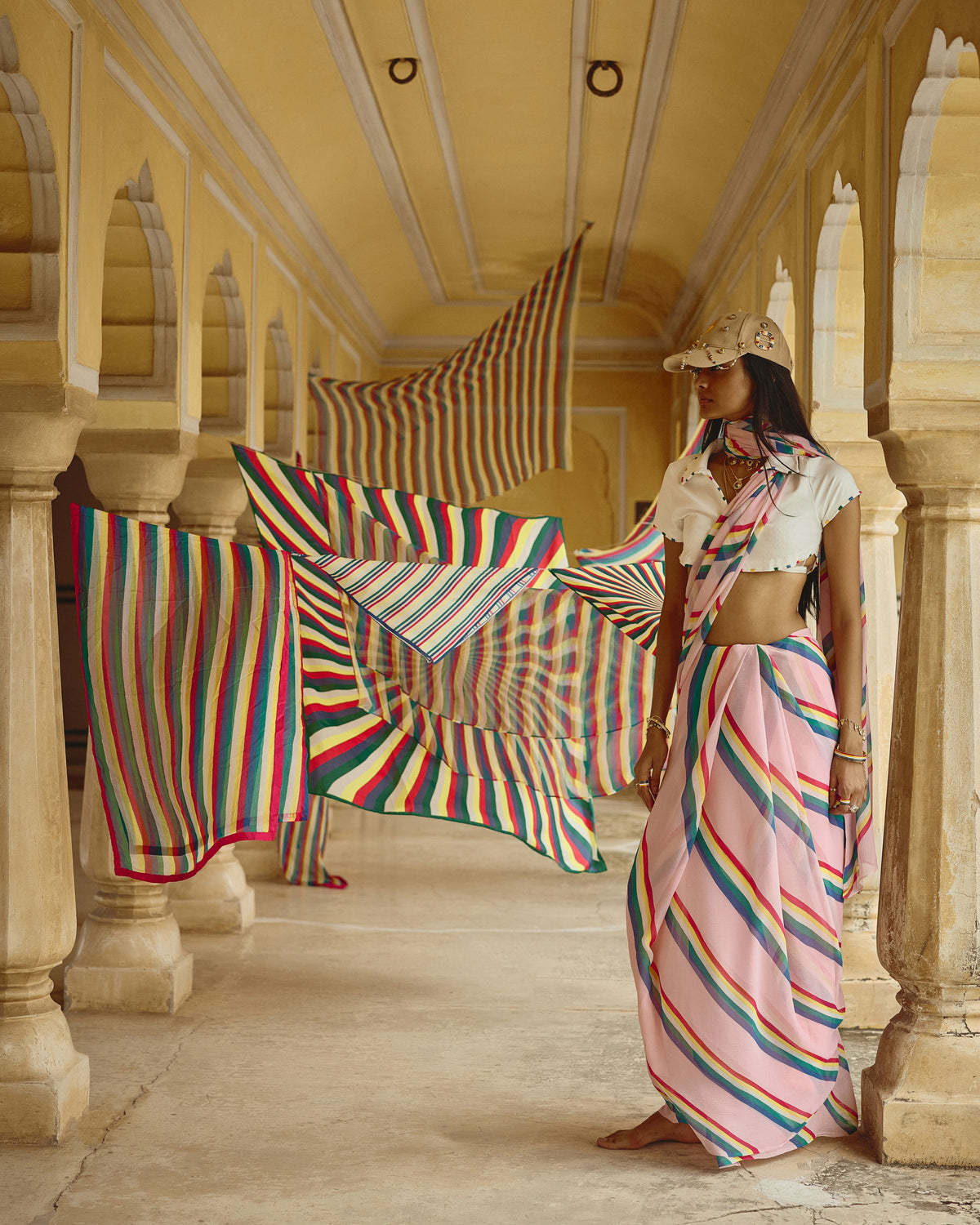 Pachranga Saree
