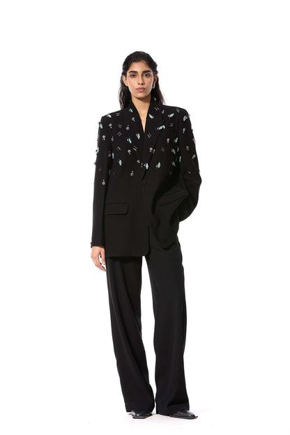 'DUSKEI' EMBELLISHED BLAZER