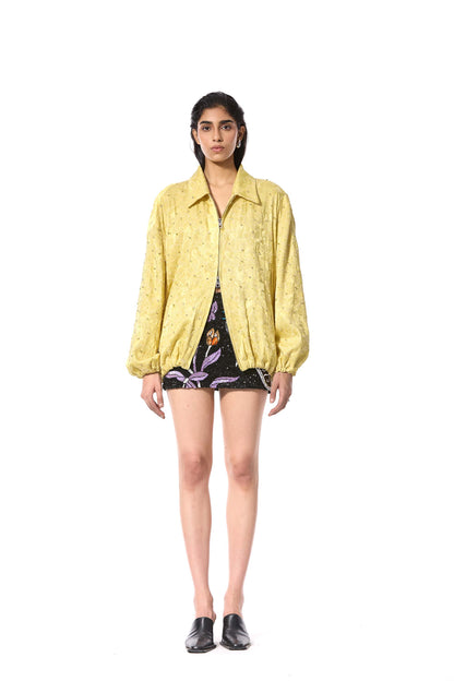 'ZELOR' EMBELLISHED BOMBER