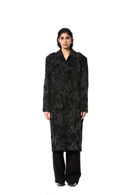 'PAISFLARE' EMBELLISHED COAT