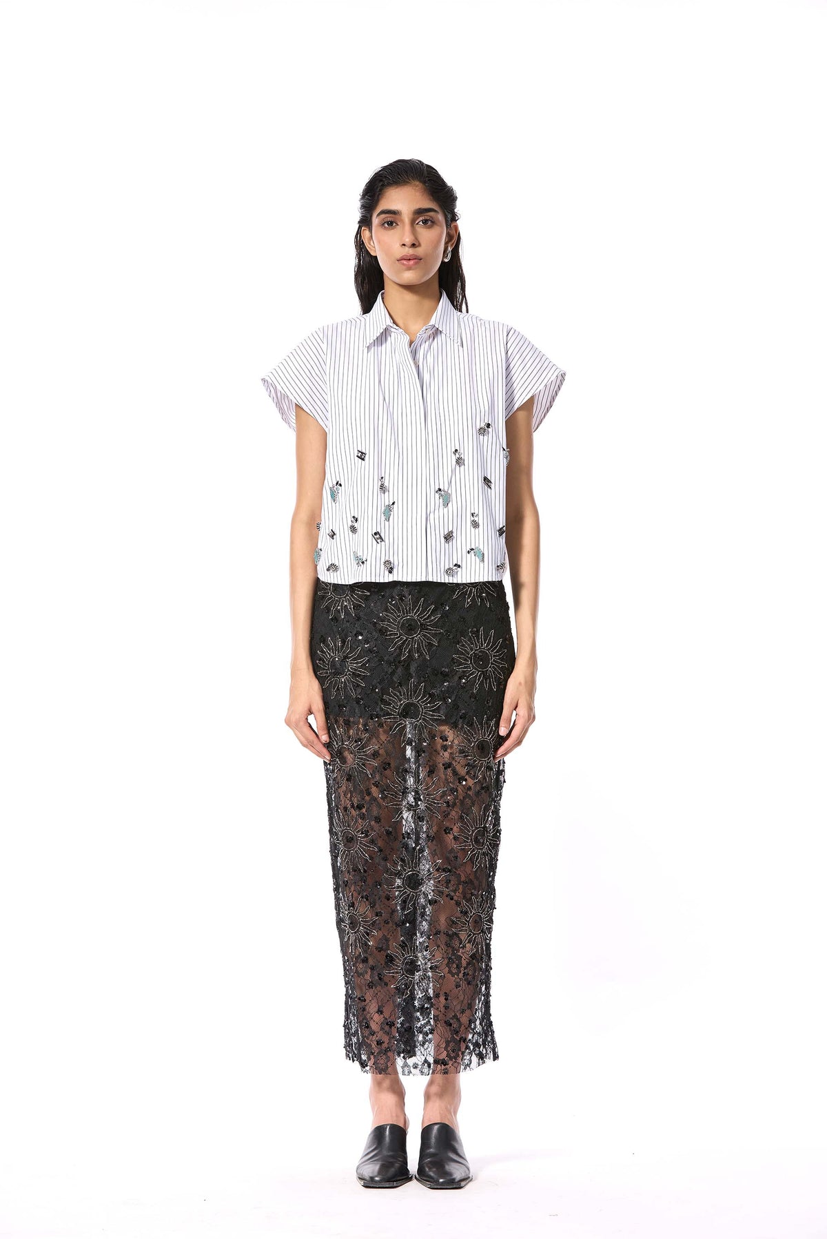 'SUNSPELL' EMBELLISHED SKIRT