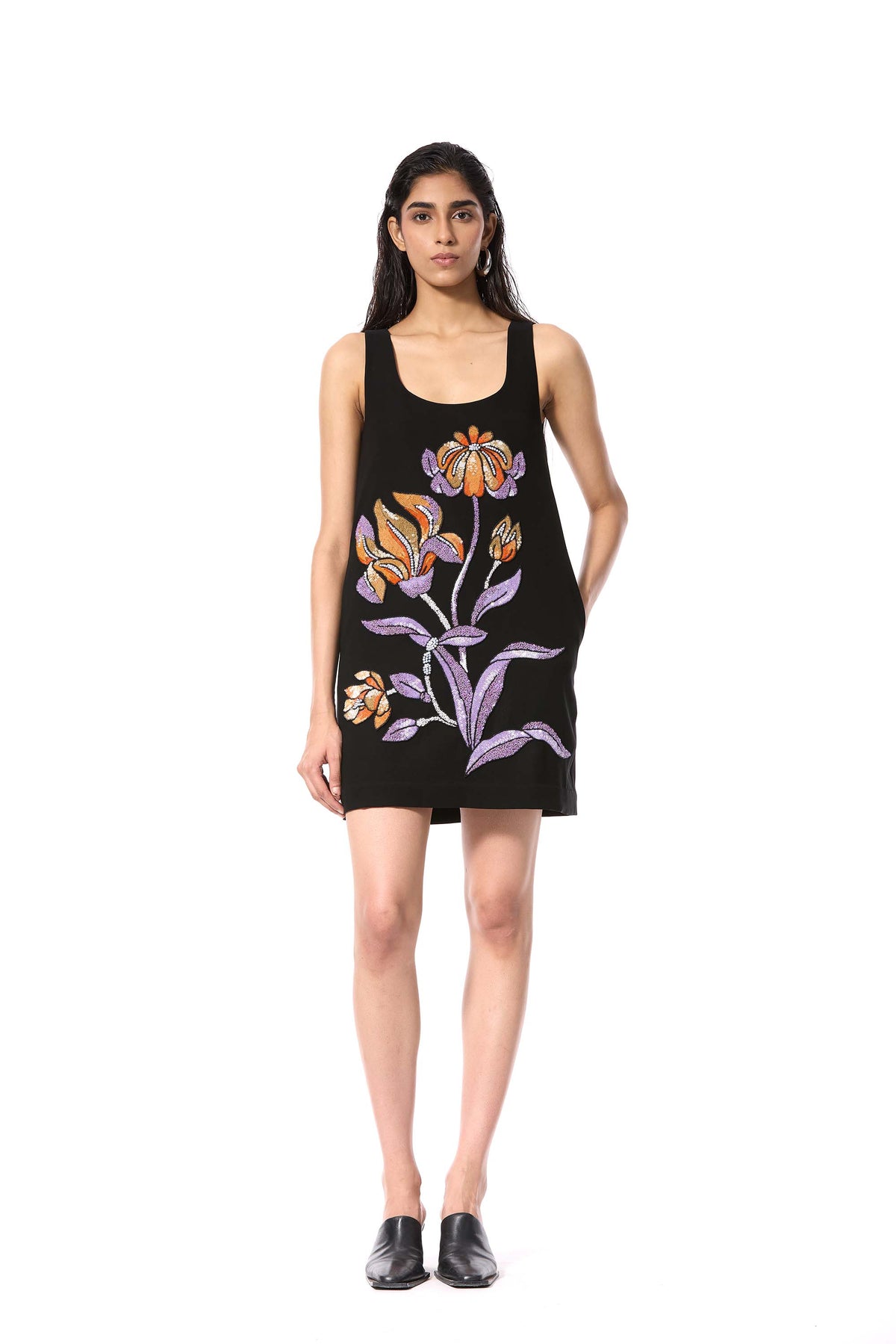 'SECRET EDEN' EMBELLISHED DRESS