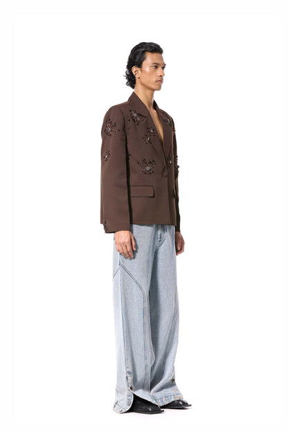 'SOLSHADOW' EMBELLISHED BLAZER