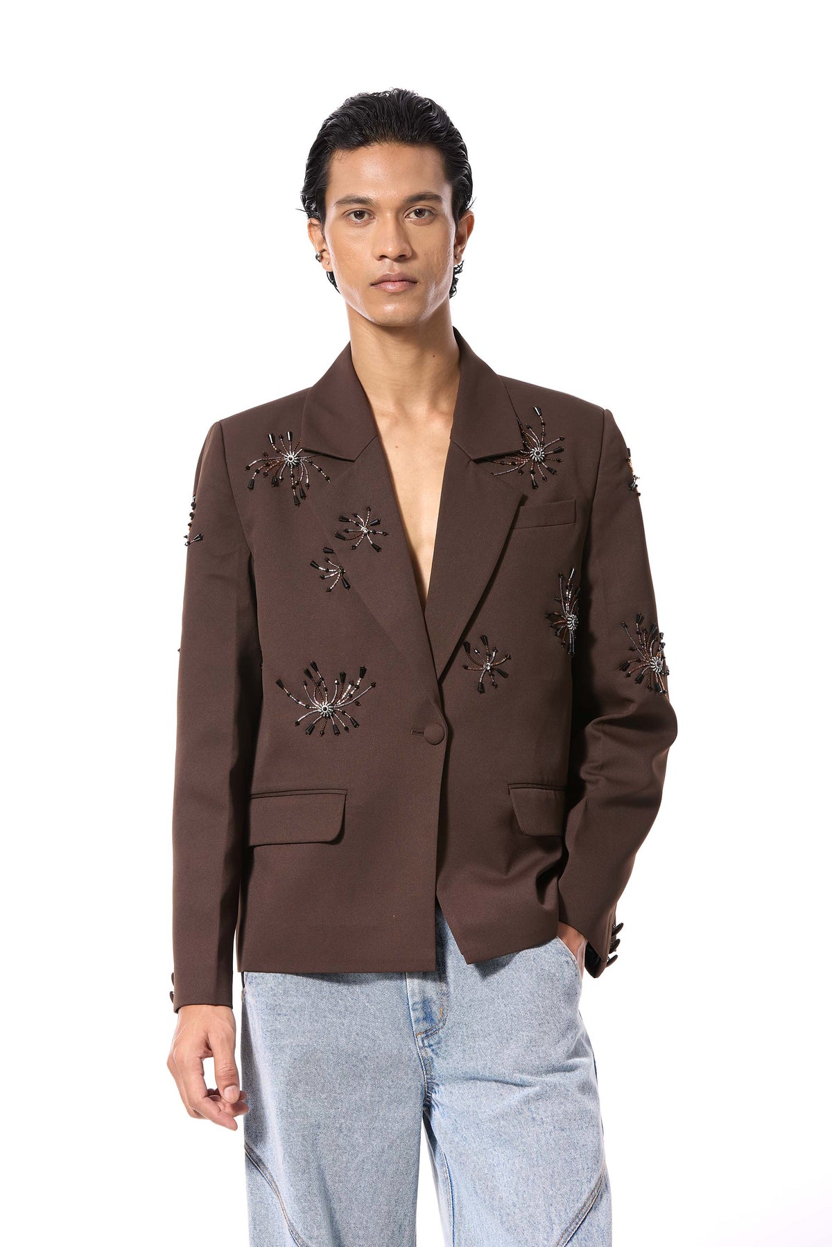 'SOLSHADOW' EMBELLISHED BLAZER