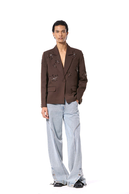 'SOLSHADOW' EMBELLISHED BLAZER