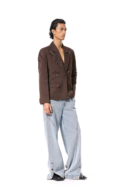 'SOLSHADOW' EMBELLISHED BLAZER
