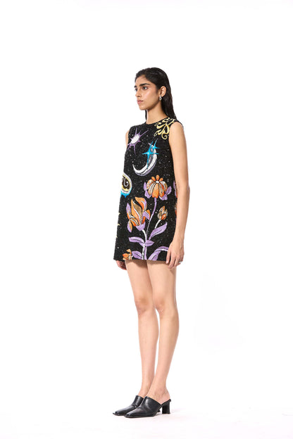 'JEWEL GARDEN' EMBELLISHED DRESS