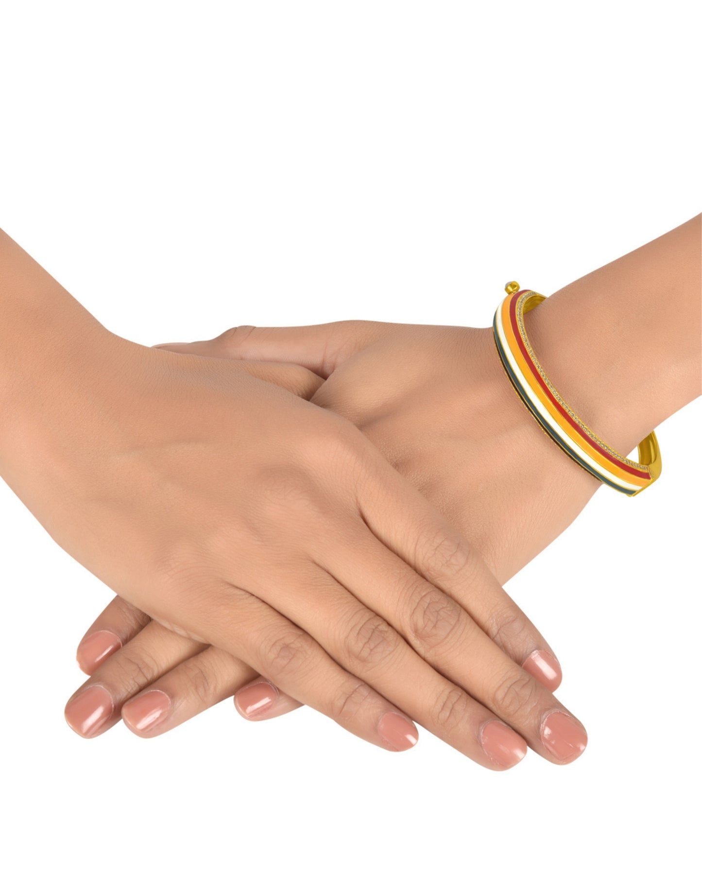 Pachranga Enamelled Bangle