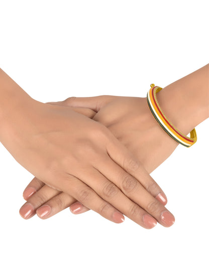 Pachranga Enamelled Bangle