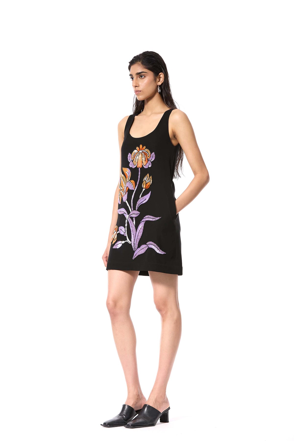 'SECRET EDEN' EMBELLISHED DRESS