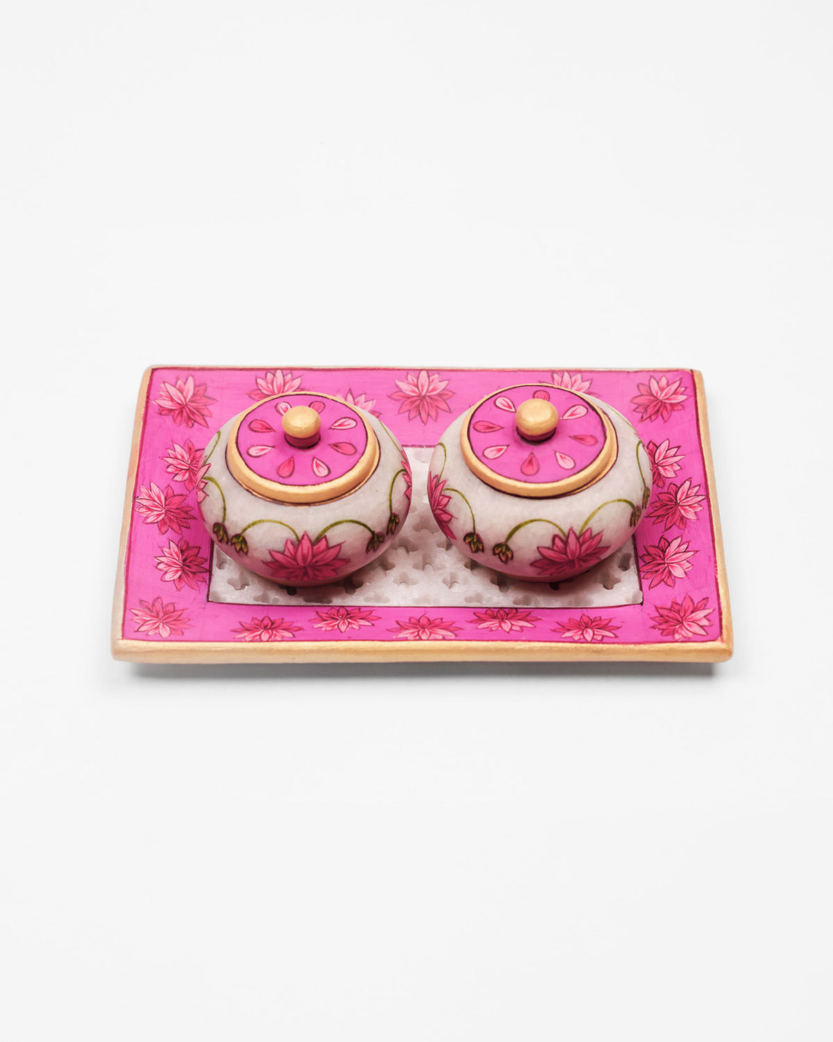 Lotus gate Pot- Double (Pink)
