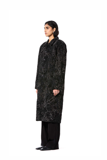 'PAISFLARE' EMBELLISHED COAT