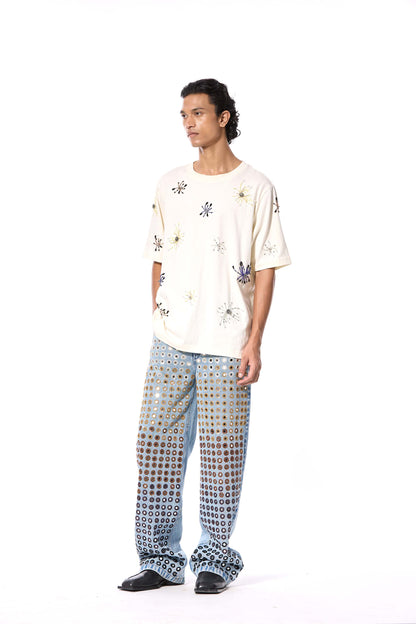 'SOLSHADOW' EMBELLISHED T-SHIRT
