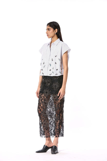 'SUNSPELL' EMBELLISHED SKIRT