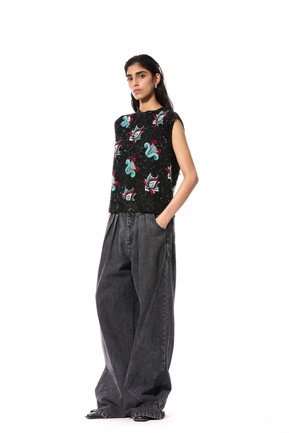 'PALOMA' EMBELLISHED VEST