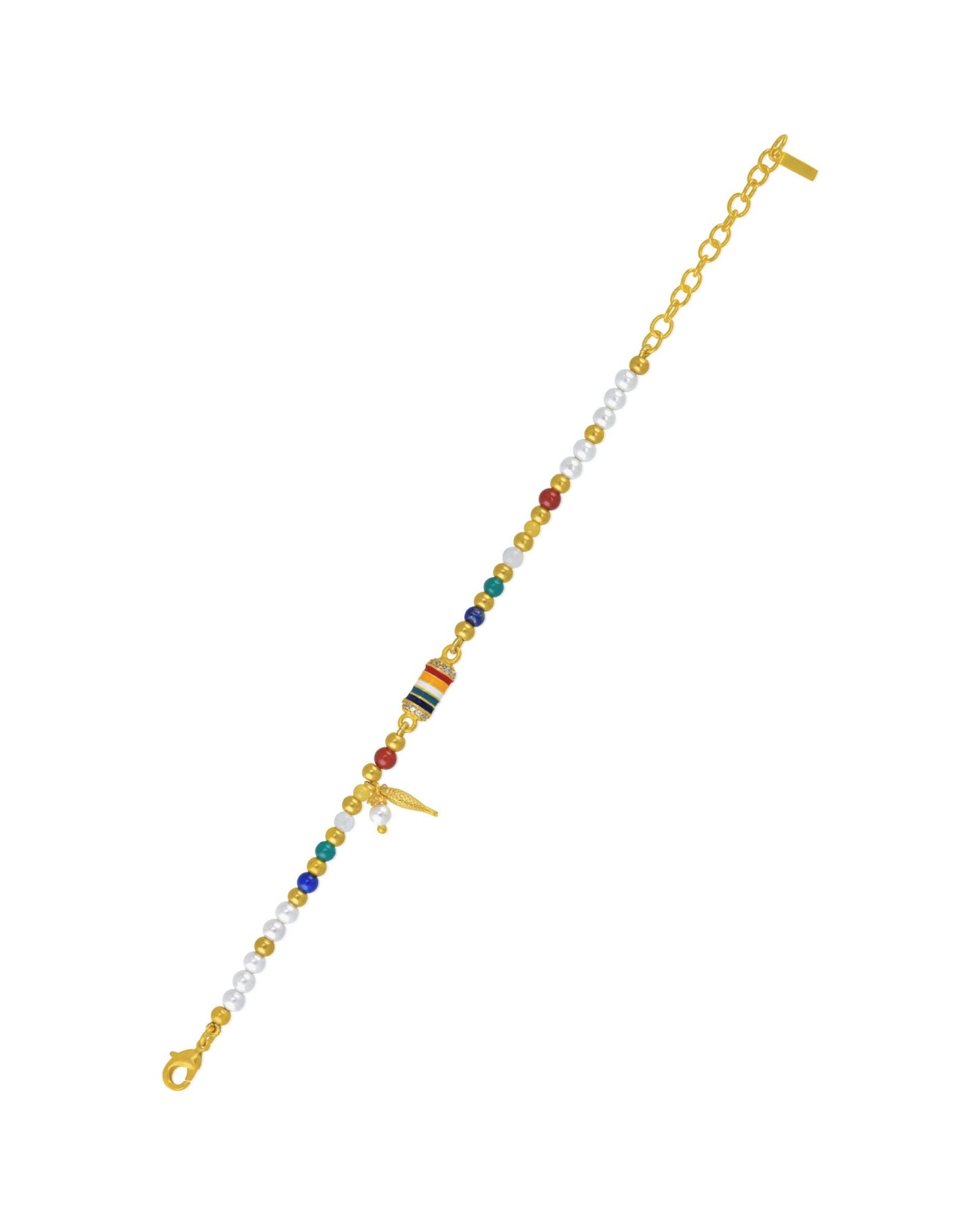 Gold Plated Pachranga Cylin Bracelet