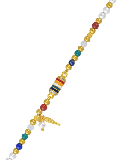 Gold Plated Pachranga Cylin Bracelet