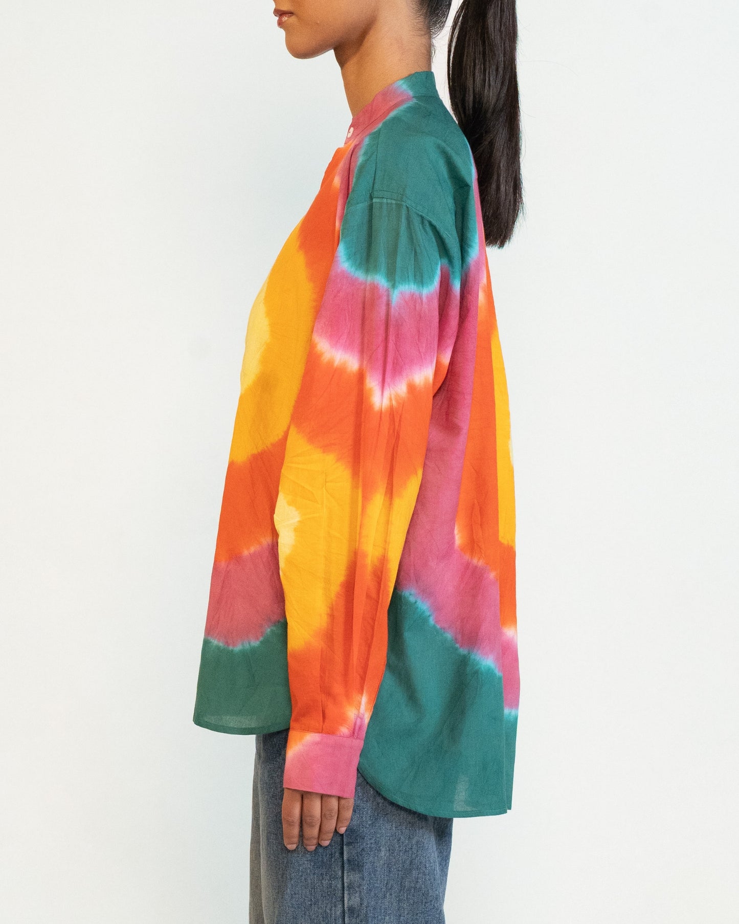Shirt- Orange & Green