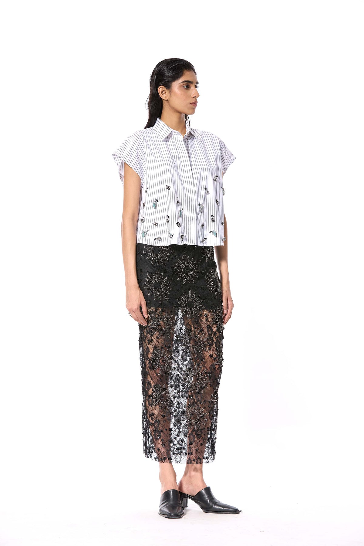 'SUNSPELL' EMBELLISHED SKIRT