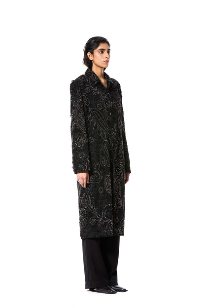 'PAISFLARE' EMBELLISHED COAT