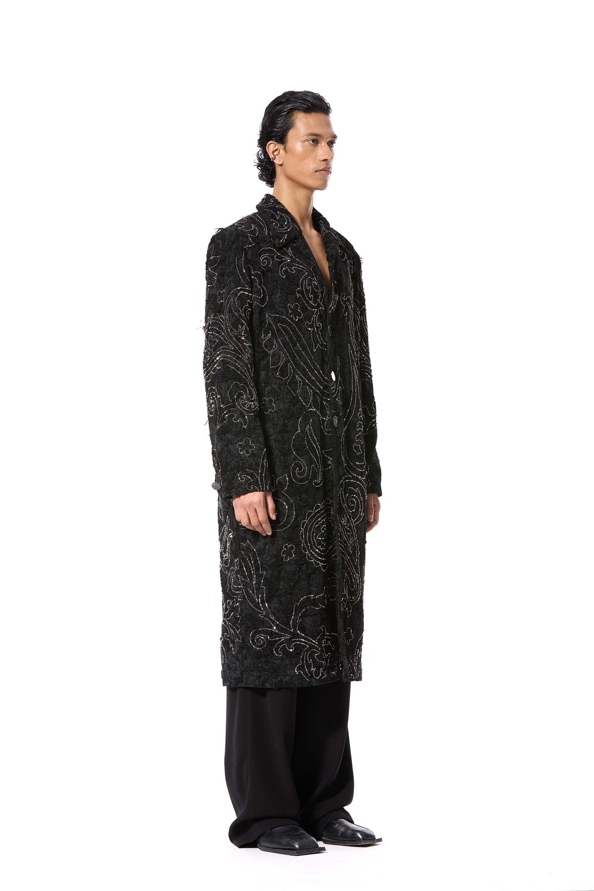 'PAISFLARE' EMBELLISHED COAT