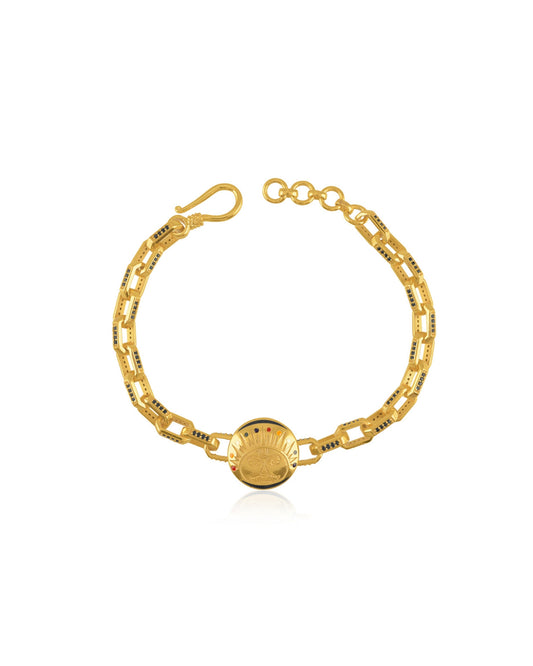 Pachranga Sun emblem linking bracelet