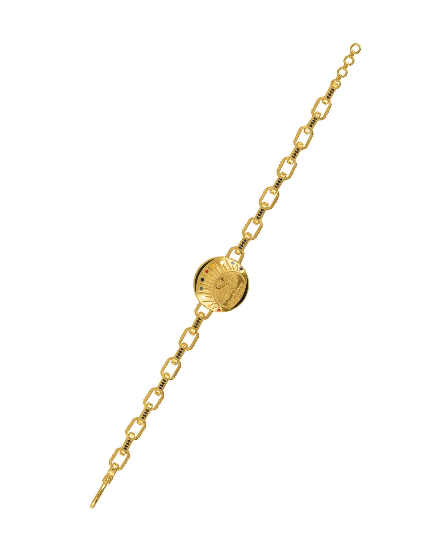 Pachranga Sun emblem linking bracelet