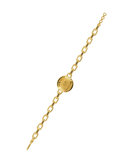 Pachranga Sun emblem linking bracelet