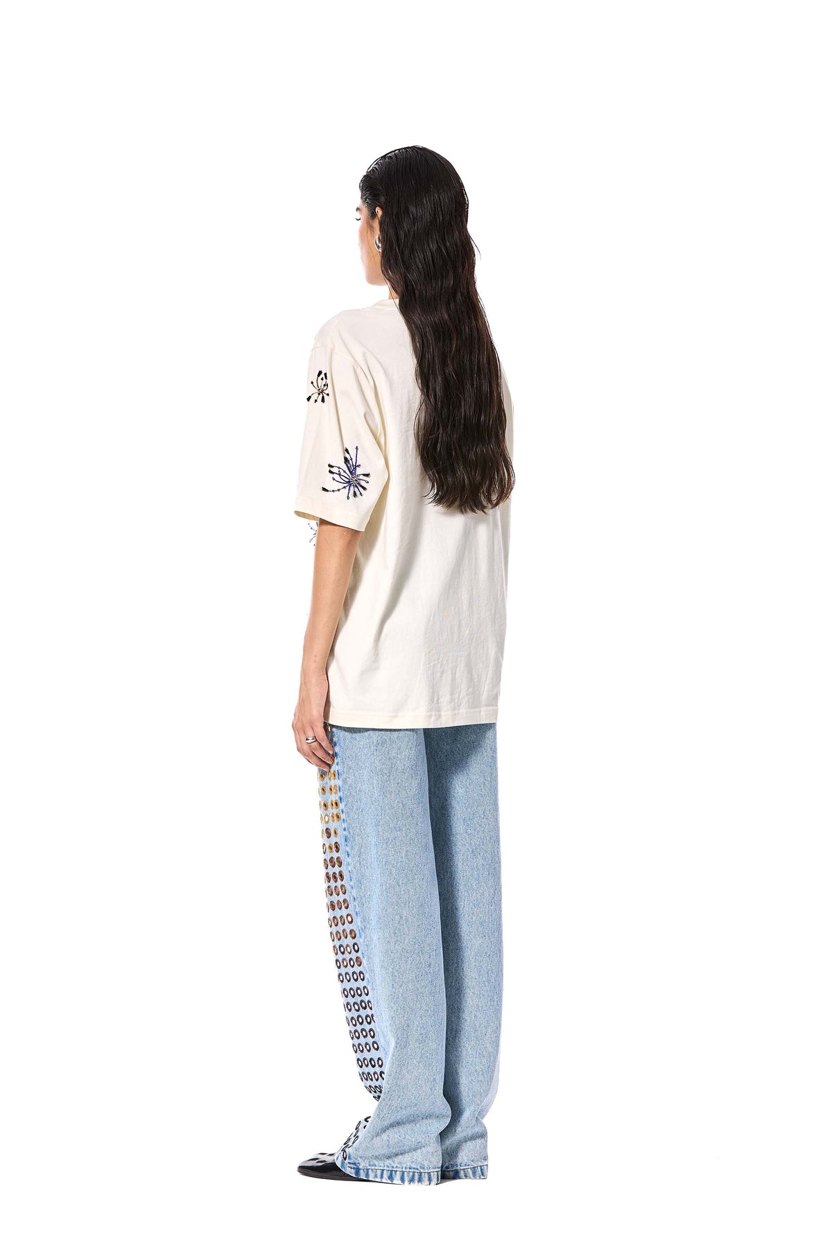 'SOLSHADOW' EMBELLISHED T-SHIRT