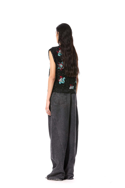 'PALOMA' EMBELLISHED VEST