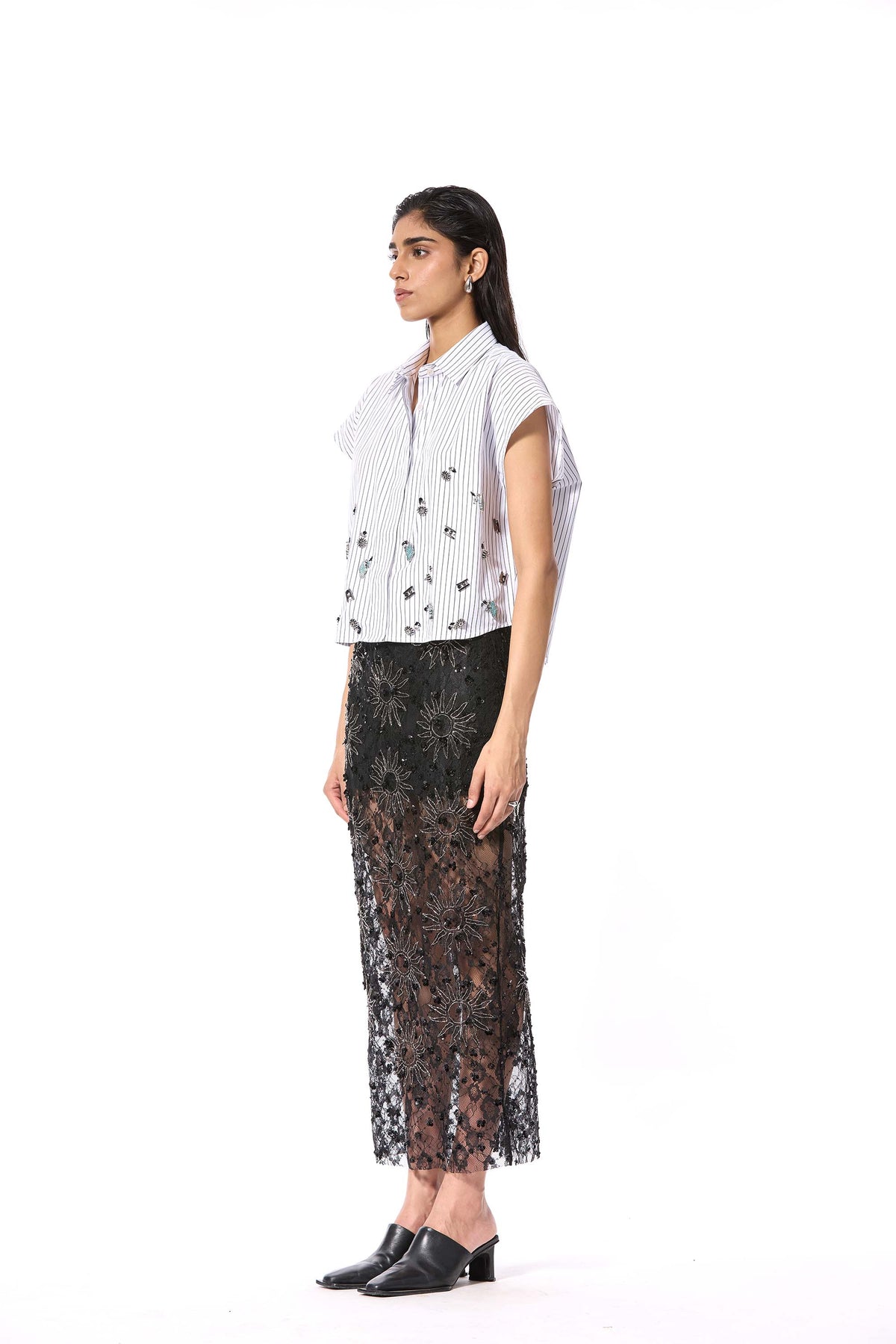 'SUNSPELL' EMBELLISHED SKIRT