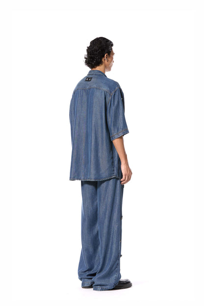 'DUSKEI' EMBELLISHED DENIM PANTS