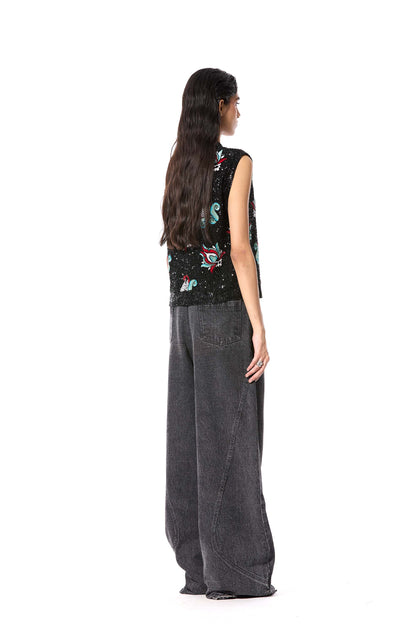 'PALOMA' EMBELLISHED VEST