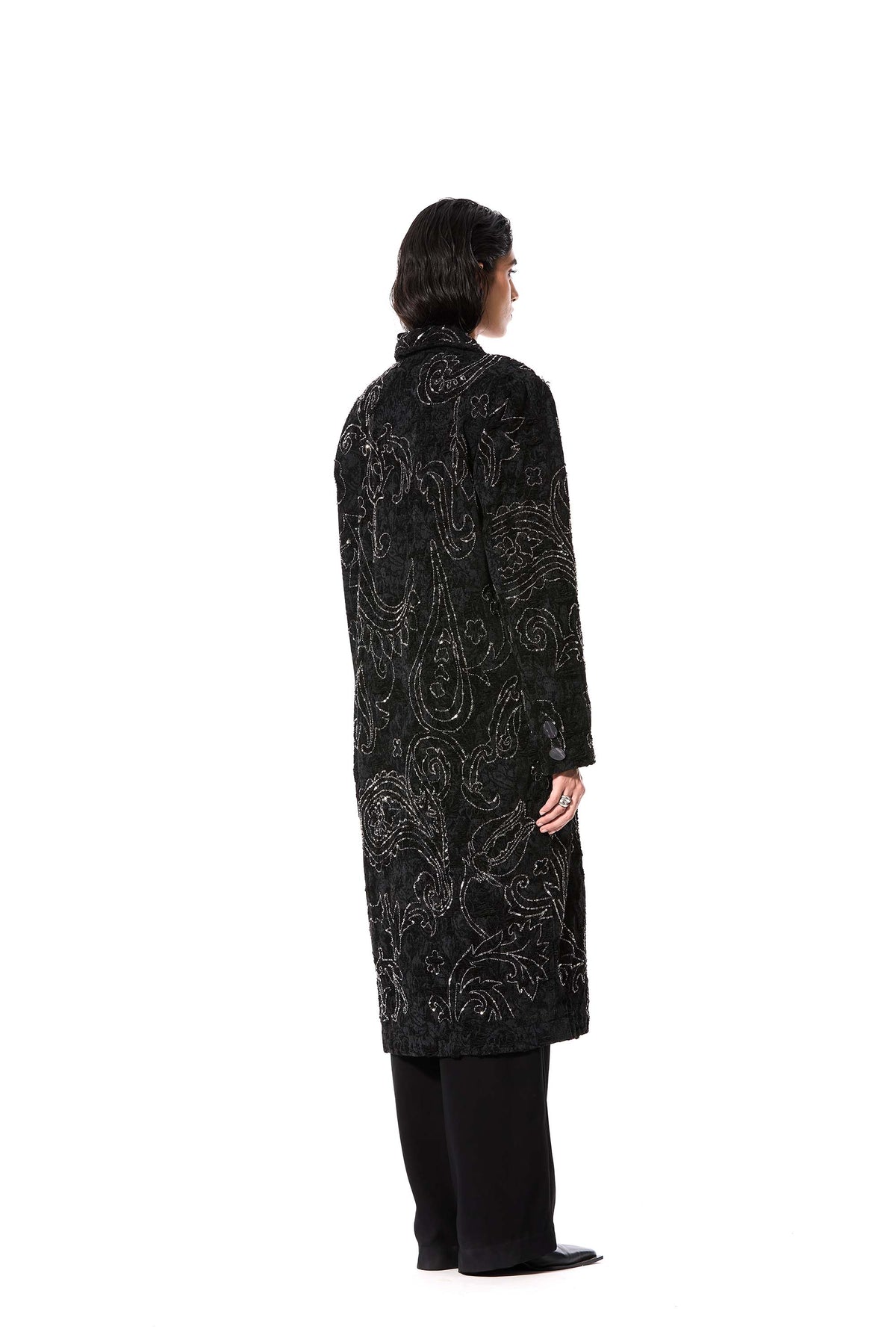 'PAISFLARE' EMBELLISHED COAT